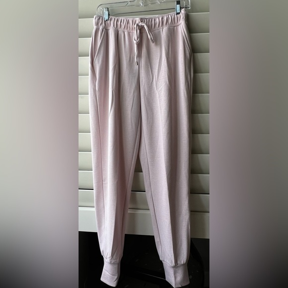 INC International Concepts Pants - INC - NWT - High Rise Joggers -Small- Pink Wash - Glittery -